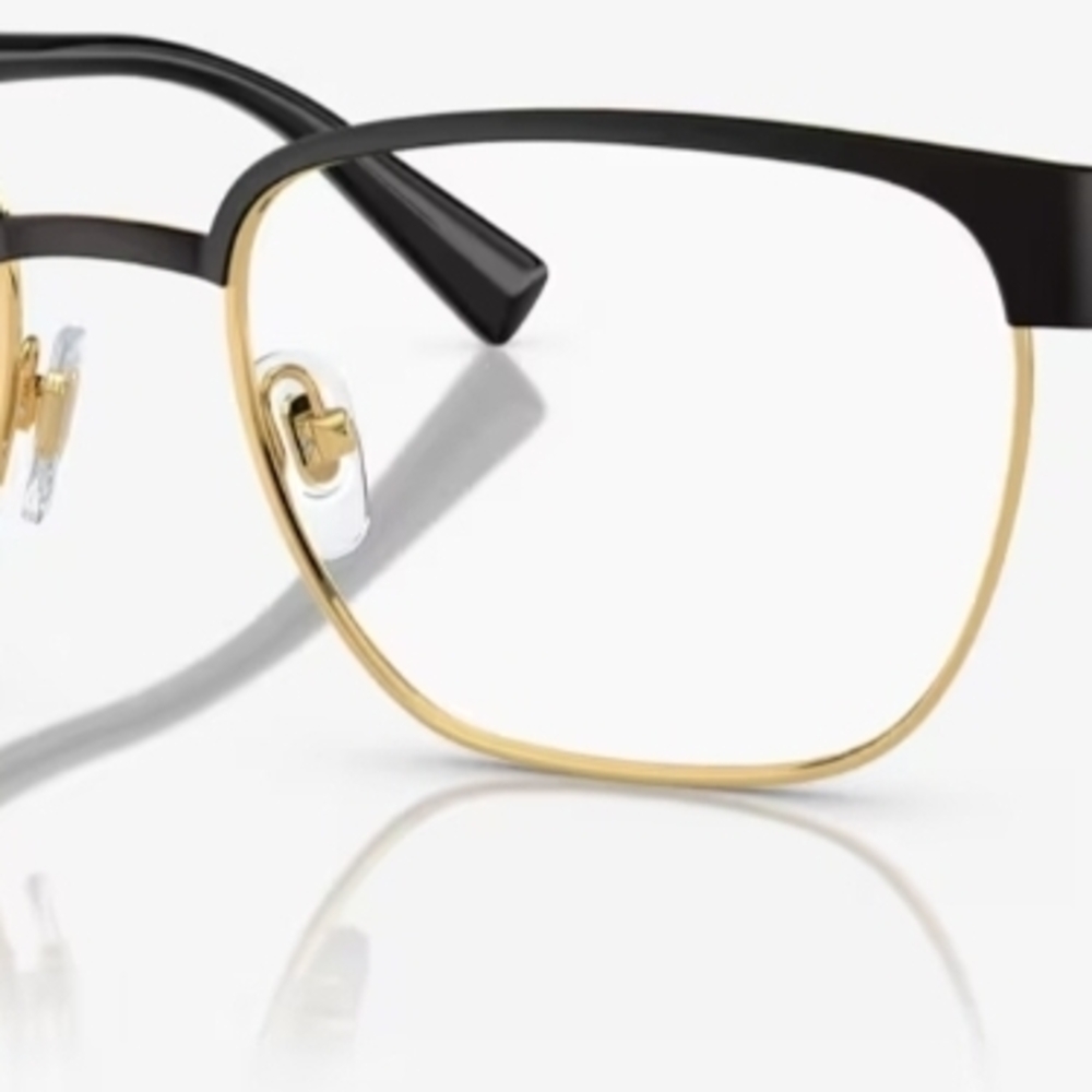 Versace 0VE1264 1436 Size 54-19 Black/gold 54mm Soft Stylish Eyeglasses